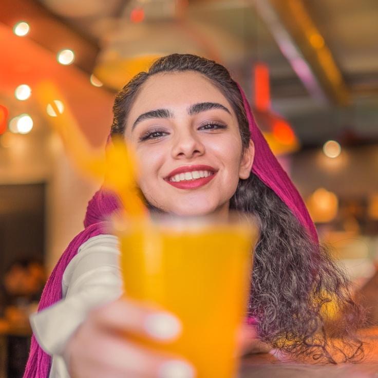 Portrait of Nova Rios, group coordinator and fusion cooking expert